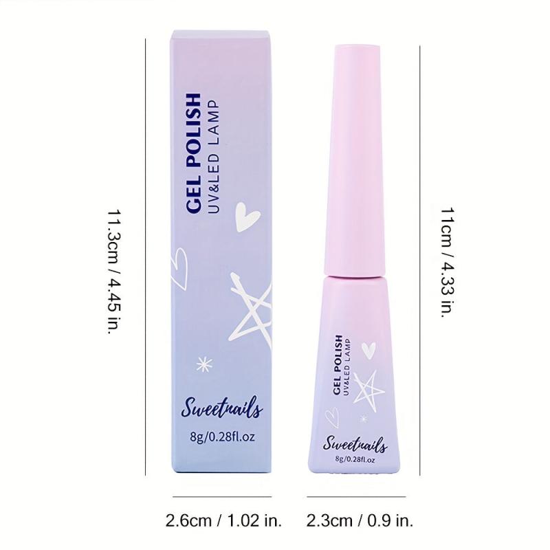 Red Starry Sky Nude Gel Nail Polish - Long Lasting Neutral