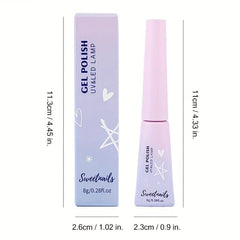 Red Starry Sky Nude Gel Nail Polish - Long Lasting Neutral
