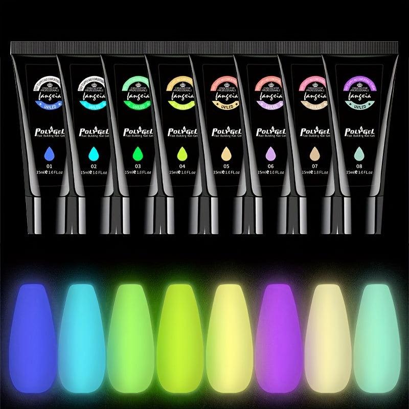 15ml Luminous Poly Extension Gel Glow In The Dark Nail Gel