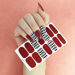 Glitter Full Wrap Nail Polish Stickers for DIY Manicure