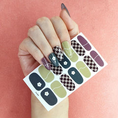 Glitter Full Wrap Nail Polish Stickers for DIY Manicure