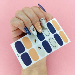 Glitter Full Wrap Nail Polish Stickers for DIY Manicure