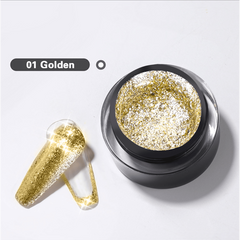 Glitter Nail Gel Polish Colorful Nail Art for Salon & Home
