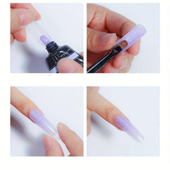 15ml Sparkling Pearl Glitter Poly Nail Gel Set 8 Colors for Nail Extensions