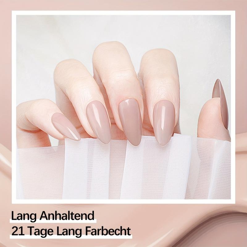 Nude Pink Poly Gel Nail Kit 8 Colors - Easy Nail Extension