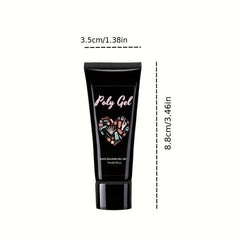 4 Pcs Poly Gel Set Nude Pink Nail Colors Large Capacity Nail Extension Gel