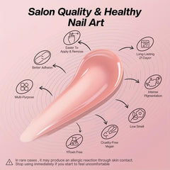 4 Pcs Poly Gel Set Nude Pink Nail Colors Large Capacity Nail Extension Gel