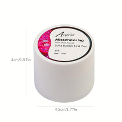 15ml Solid Builder Nail Gel Hard Extension Gel Carving Sequin Silver