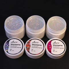 15ml Solid Builder Nail Gel Hard Extension Gel Carving Sequin Silver