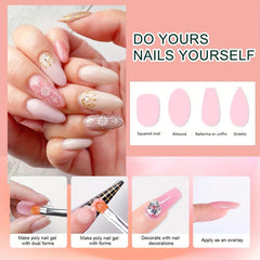 Poly Gel Nail Kit 8 Colors for DIY Nail Extension