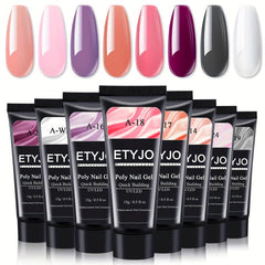 Poly Gel Nail Kit 8 Colors for DIY Nail Extension