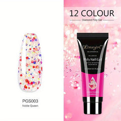 Poly Nail Extension Gel Acryl Gel Manicure Set for Beginner DIY At Home