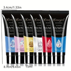Poly Nail Extension Gel Acryl Gel Manicure Set for Beginner DIY At Home