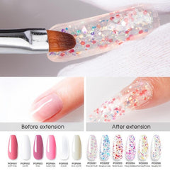 Poly Nail Extension Gel Acryl Gel Manicure Set for Beginner DIY At Home