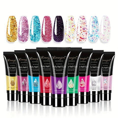 Poly Nail Extension Gel Acryl Gel Manicure Set for Beginner DIY At Home