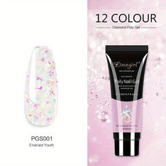 Poly Nail Extension Gel Acryl Gel Manicure Set for Beginner DIY At Home