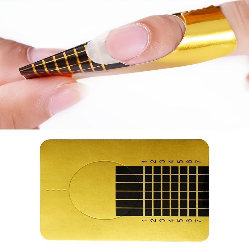50 pcs Acrylic Nail Forms for Extensions Paper Tray Accessory