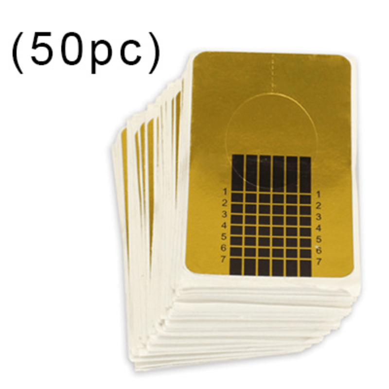 50 pcs Acrylic Nail Forms for Extensions Paper Tray Accessory
