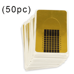 50 pcs Acrylic Nail Forms for Extensions Paper Tray Accessory