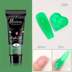 Punk Gothic Nail Gel Extension - Jelly Fluorescent Colors Builder Gel