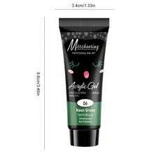 Punk Gothic Nail Gel Extension - Jelly Fluorescent Colors Builder Gel