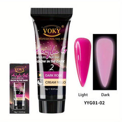 Glow in the Dark Crystal Nail Extensions 12 Colors DIY