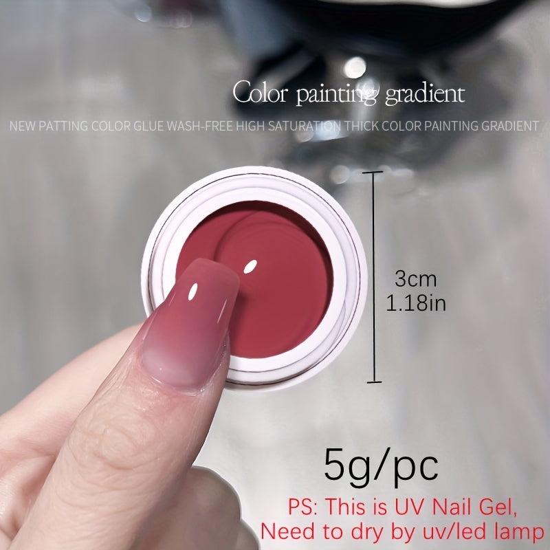 Nail Art Designs with Wash Painting Glue - Perfect Gift