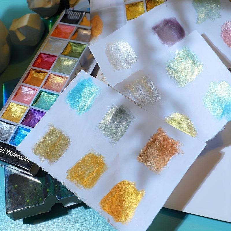 DIY Watercolor Nail Painting Kit - 6 Colors Watercolor Paint for Nail Art