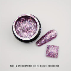 Glitter Gel Nail Polish 5ml Purple Pink Nail Gel