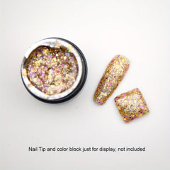 Glitter Gel Nail Polish 5ml Purple Pink Nail Gel