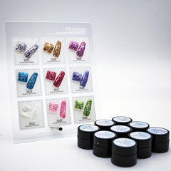 Glitter Gel Nail Polish 5ml Purple Pink Nail Gel