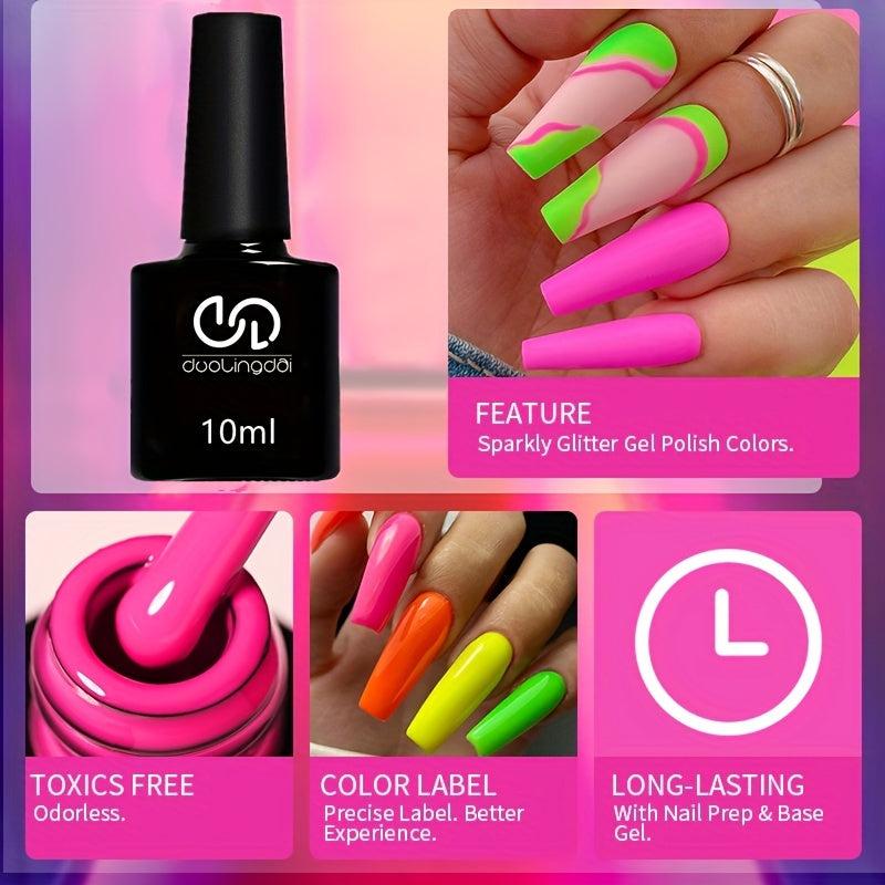 Macaroon Candy Gel Polish for DIY Nail Art