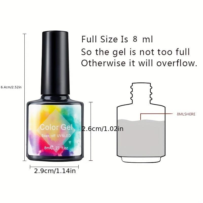 Sheer Gel Nude Nail Art Polish for DIY Manicures Multicolor Options