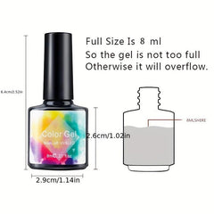 Sheer Gel Nude Nail Art Polish for DIY Manicures Multicolor Options