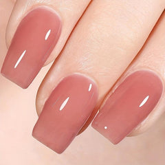 Sheer Gel Nude Nail Art Polish for DIY Manicures Multicolor Options