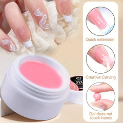 Solid Nail Extension Gel Non Stick Hand Carved Shaping Gel