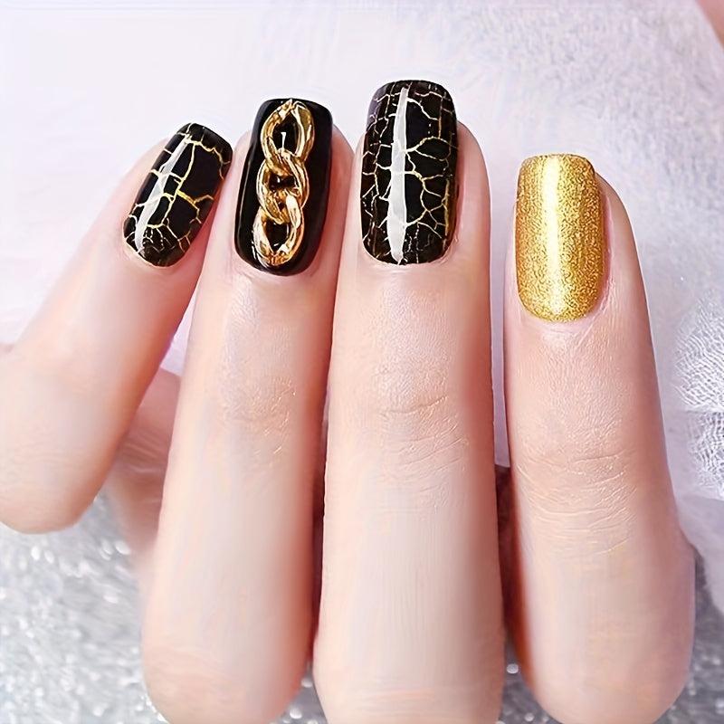 12 Colors Crackle Gel Polish Nail Lacquer Quick Drying Nail Art Gel 8ml