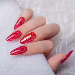 12 Colors Crackle Gel Polish Nail Lacquer Quick Drying Nail Art Gel 8ml