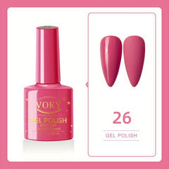 5ml Rainbow Neon Gel Nail Polish Set Soak Off Pastel Glitter Matte Top Coat