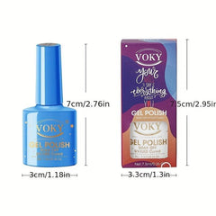 5ml Rainbow Neon Gel Nail Polish Set Soak Off Pastel Glitter Matte Top Coat
