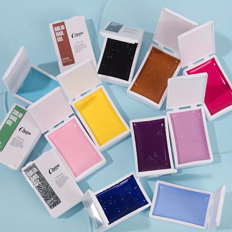 Halloween Gel Nail Polish Kit Glitter Gel Set Soak Off DIY Nail Art