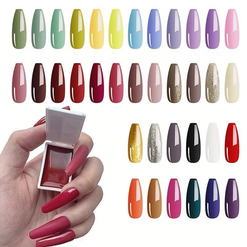 Halloween Gel Nail Polish Kit Glitter Gel Set Soak Off DIY Nail Art