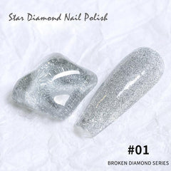 Starry Sky Cat Eye Nail Polish Gel Uv Glitter