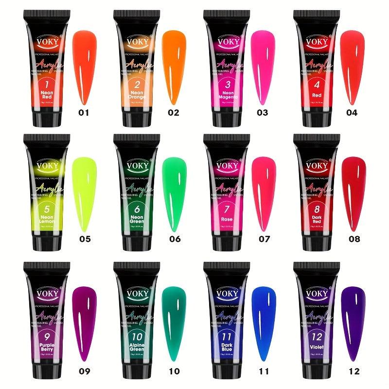 Luminous Nail Extension Gel 13 Colors Crystal Nail Gel Polish