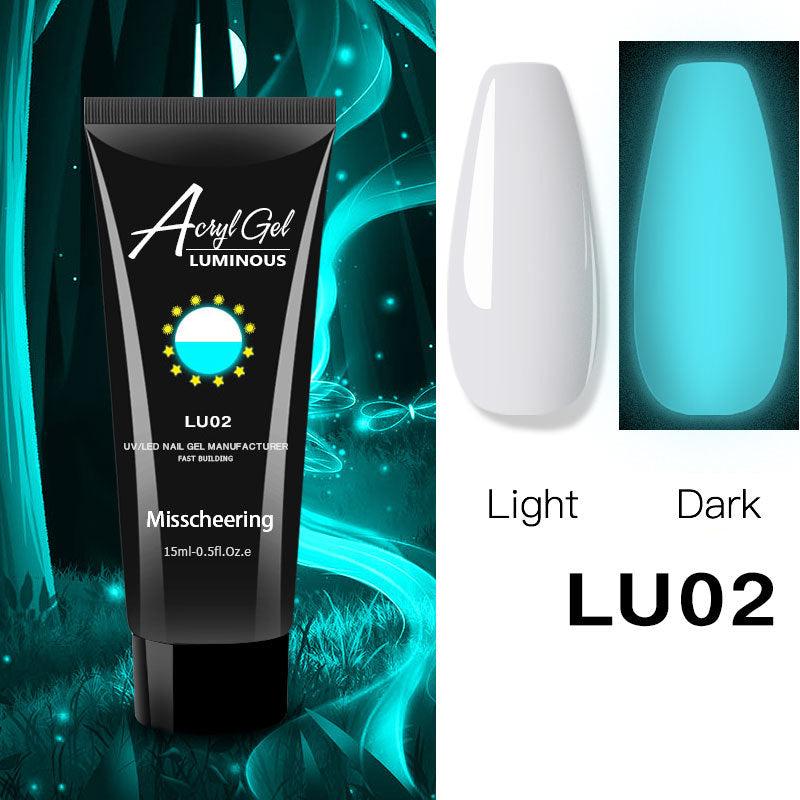 Glow in Dark 3-in-1 Fluorescent Gel for False Nails 15ml