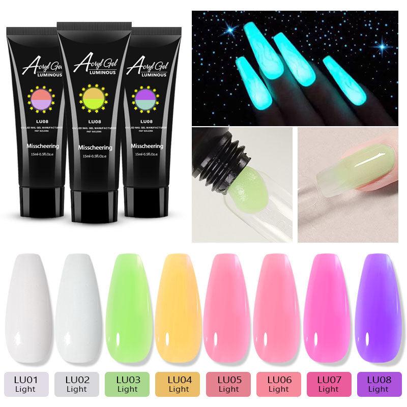Glow in Dark 3-in-1 Fluorescent Gel for False Nails 15ml