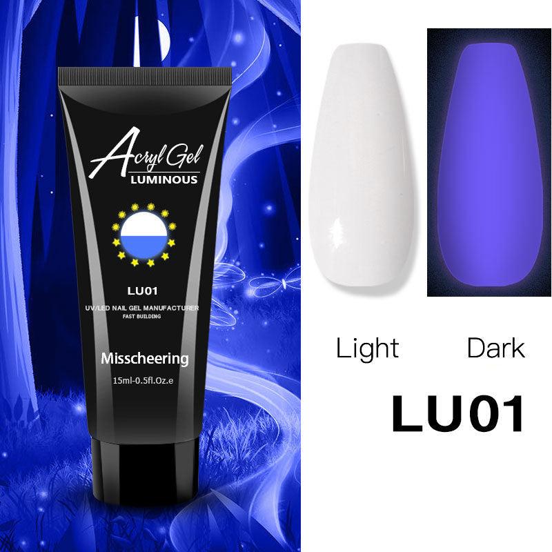 Glow in Dark 3-in-1 Fluorescent Gel for False Nails 15ml