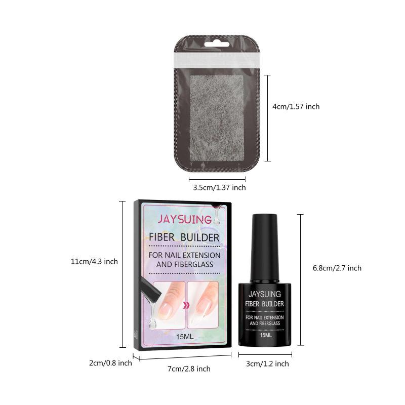 Fiber Extension Glue Set for Nail Repair, Fast Fiber Glue Set