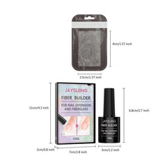 Fiber Extension Glue Set for Nail Repair, Fast Fiber Glue Set