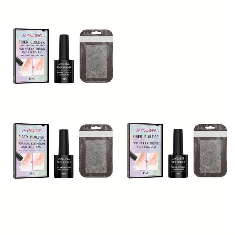 Fiber Extension Glue Set for Nail Repair, Fast Fiber Glue Set